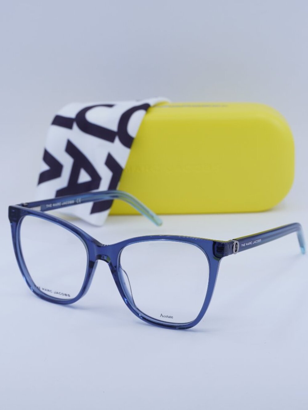 Marc Jacobs MARC 600 0ZX9 00 Square Eyeglasses 52mm - Blue Azure